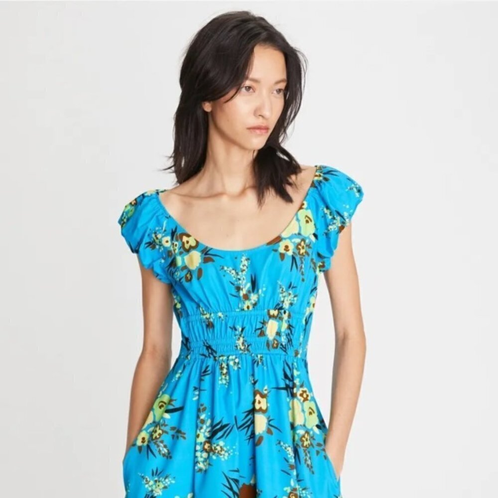 Tory Burch PRINTED SCOOP-NECK DRESS - Picture 13 of 15
